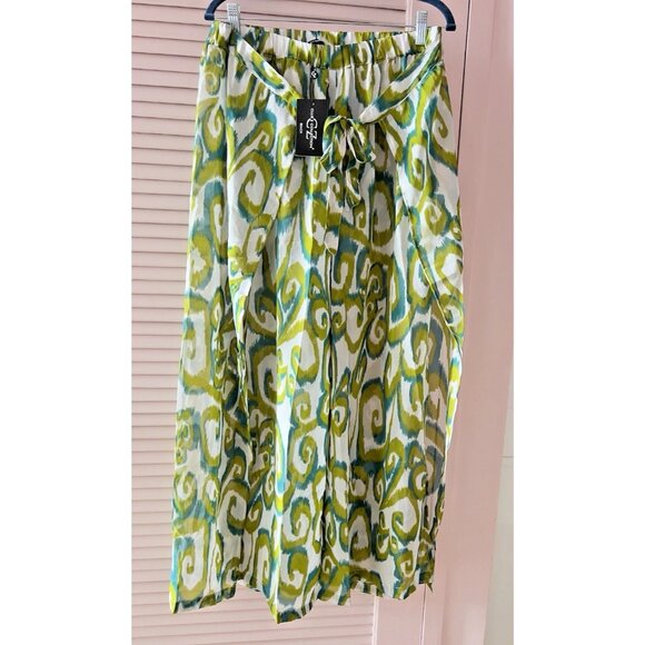 Club Z Collection Size XL Beach Pants Wide Leg Pull On Sheer Cover Up Swim Cover - Picture 1 of 9